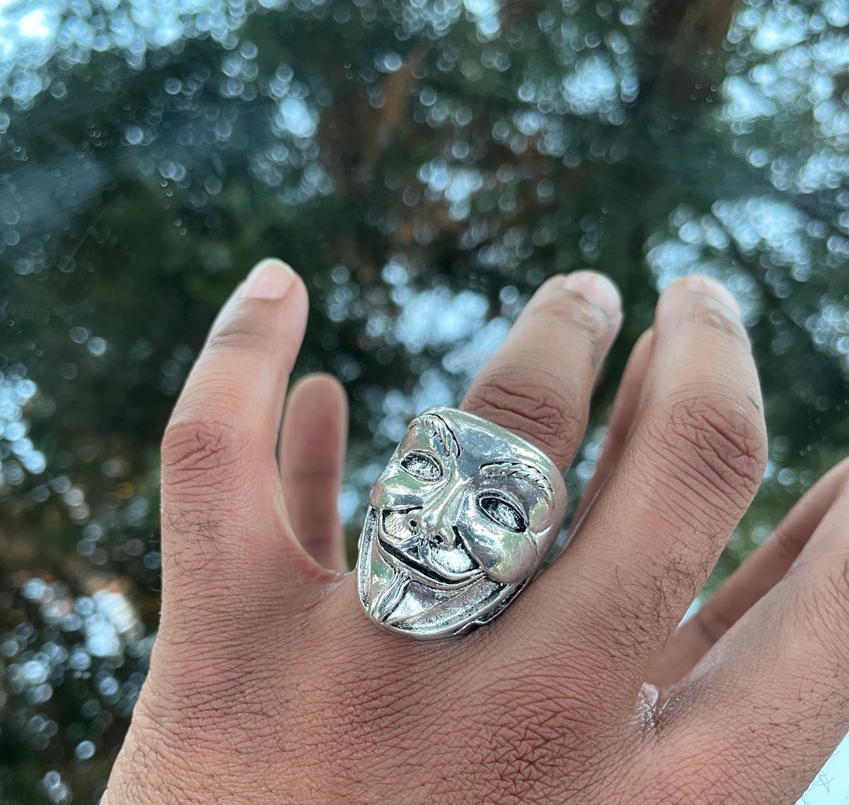 Anonymous Mask Ring