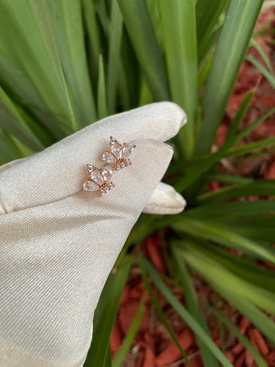 Diamond Crown Earrings