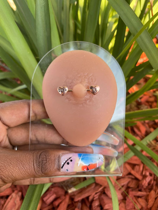 Suck it nipple rings