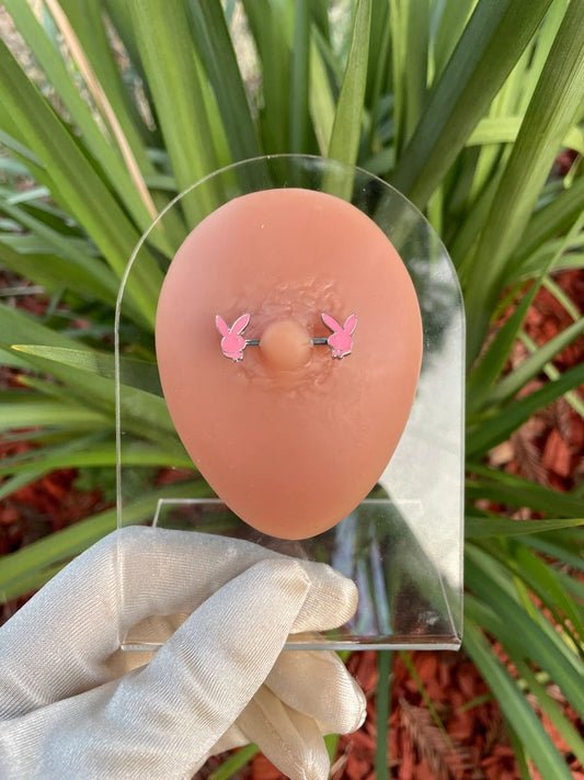 Pink Bunny Nipple Ring