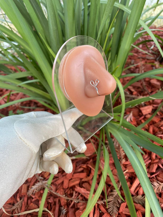 Wired Heart Non Piercing Nose Ring