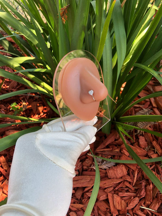 Heart Non Piercing Nose Clip